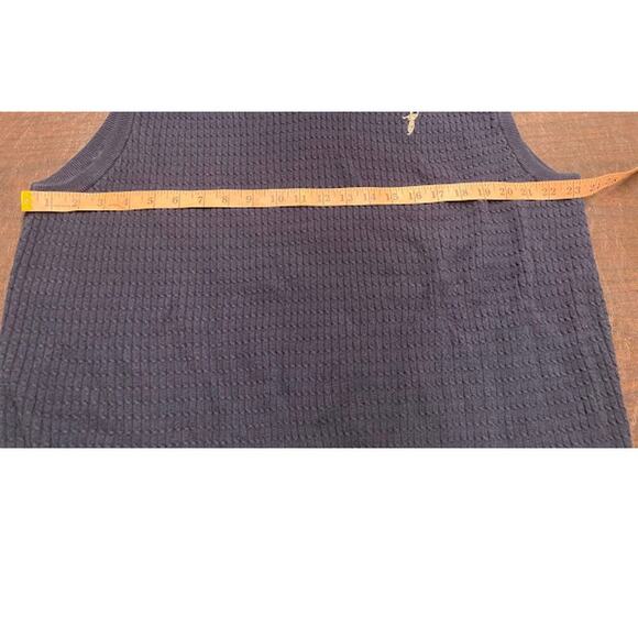 Fairway Outfitter Navy Blue Cotton Knit Golf Sweater Vest XL Preppy Winter - Picture 5 of 6